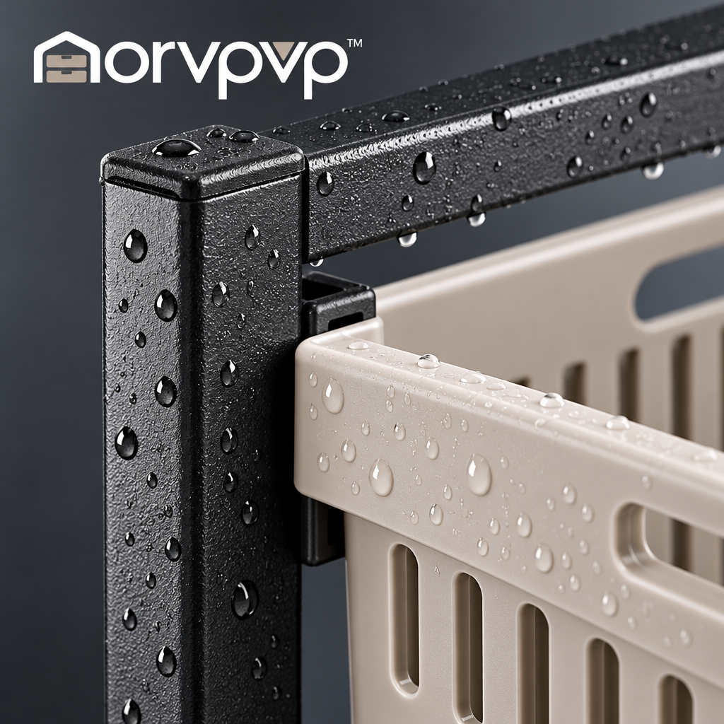 morvpvp™ SlideEase 2-Tier Under Sink Organizer, 2-Pack Pull-Out Cabinet Storage Rack with Sliding Drawers for Kitchen Cleaning Supplies & Bathroom Essentials