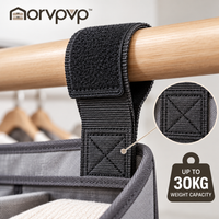 morvpvp™ SoftTier 6-Shelf Hanging Closet Organizer, Foldable Fabric Wardrobe Storage Shelves with Reinforced Compartments for Sweaters, Clothing, Towels & Accessories