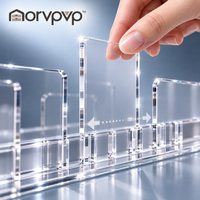 morvpvp™ FormaBag Handbag Organizer Shelf Dividers, 8-Piece Clear Acrylic Purse Storage Separators for Closet Shelves, Tote Bags, Wallets & Fashion Accessories