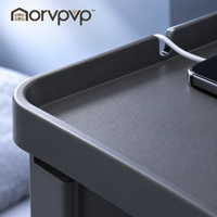 morvpvp™ BedsideArc Clip-On Bed Shelf, Compact Bedside Organizer Tray with Phone Slot & Adjustable Clamp for Books, Glasses, Remotes & Small Bedroom Essentials