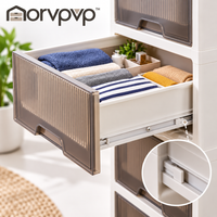 morvpvp™ StackForm Stackable Storage Drawer Boxes, 3-Piece Modular Plastic Organizer Drawers for Bedroom Closets, Dresser Accessories, Clothing & Household Essentials